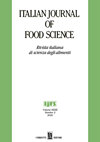 ITALIAN JOURNAL OF FOOD SCIENCE雜志封面